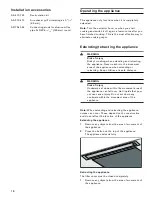 Preview for 10 page of Gaggenau AL 400 722 Use And Care Manual