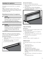 Предварительный просмотр 9 страницы Gaggenau AL400721/01 Use And Care Manual