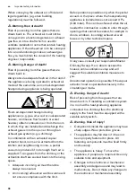 Preview for 38 page of Gaggenau AW 2 Series Instructions For Installation And Use Manual