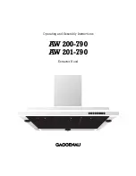 Gaggenau AW 200-790 Operating And Assembly Instructions Manual preview