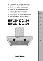 Gaggenau AW 260-170 Operating And Installation Instruction preview