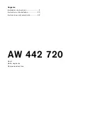 Gaggenau AW 442 720 Installation Instructions Manual preview