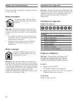 Preview for 22 page of Gaggenau AW 442 760 Use And Care Manual