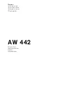 Gaggenau AW 442 Instruction Manual предпросмотр