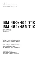 Preview for 1 page of Gaggenau BM 451 710 Installation Instructions Manual