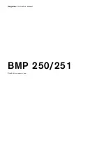 Gaggenau BMP 250/251 Instruction Manual preview