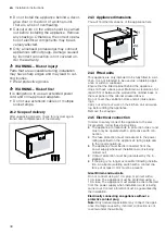 Preview for 38 page of Gaggenau BMP 250 User Manual And Installation Instructiions