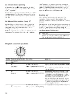 Preview for 10 page of Gaggenau BO 451 611 Use And Care Manual