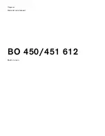 Gaggenau BO 451 612 Use And Care Manual preview