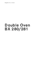 Preview for 1 page of Gaggenau BX 280 Instruction Manual