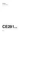 Preview for 1 page of Gaggenau CE291 Series User Manual