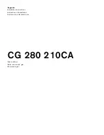 Gaggenau CG 280 210CA Installation Instructions Manual предпросмотр