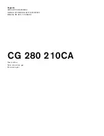 Gaggenau CG 280 210CA Use And Care Manual preview