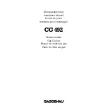 Gaggenau CG 492 Installation Manual preview