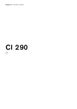 Gaggenau CI 290 Instruction Manual preview