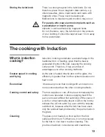 Предварительный просмотр 12 страницы Gaggenau CI 482100 Operating Instructions Manual