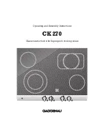 Gaggenau CK 270 Operating And Assembly Instructions Manual preview