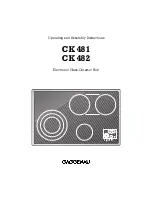 Preview for 1 page of Gaggenau CK 481 Operating And Assembly Instructions Manual