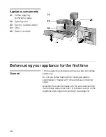 Preview for 10 page of Gaggenau CM 210 Use And Care Manual