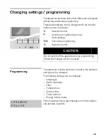 Preview for 19 page of Gaggenau CM 210 Use And Care Manual