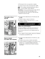 Preview for 49 page of Gaggenau CM 210 Use And Care Manual