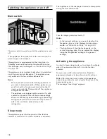 Предварительный просмотр 10 страницы Gaggenau CM 450 Use And Care Manual