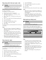 Предварительный просмотр 17 страницы Gaggenau CM 450 Use And Care Manual