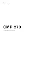 Preview for 1 page of Gaggenau CMP 270 Instruction Manual