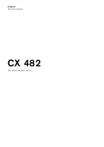 Gaggenau CX 482 Instruction Manual preview