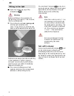 Preview for 8 page of Gaggenau DF 240-160 Operating Instructions Manual