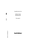 Gaggenau DF 241-160 Operating Instructions Manual preview