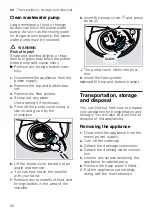 Предварительный просмотр 58 страницы Gaggenau DF260100 User Manual