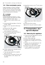 Предварительный просмотр 58 страницы Gaggenau DF264100 Instructions For Use Manual