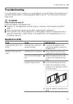 Preview for 47 page of Gaggenau DF270100F User Manual