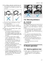 Preview for 37 page of Gaggenau DF270101F Information For Use