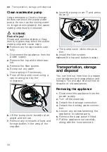 Предварительный просмотр 58 страницы Gaggenau DF270400F User Manual