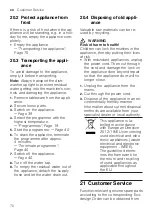 Preview for 70 page of Gaggenau DF480101F Information For Use