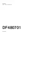 Preview for 1 page of Gaggenau DF480701 Use And Care Manual