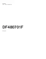 Preview for 1 page of Gaggenau DF480701F Use And Care Manual