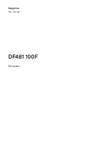 Предварительный просмотр 1 страницы Gaggenau DF481100F User Manual