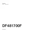 Preview for 1 page of Gaggenau DF481700F User Manual