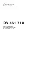 Gaggenau DV 461 710 Installation Instructions Manual preview