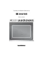 Gaggenau EE 214/215 Operating And Installation Manual preview