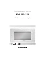 Gaggenau EM 220 Operating And Assembly Instructions Manual preview