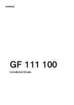 Gaggenau GF 111 100 Installation Manual preview