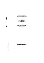 Preview for 1 page of Gaggenau GI 230-160 Operating	 Instruction