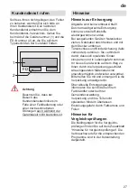 Preview for 27 page of Gaggenau GI 230-160 Operating	 Instruction