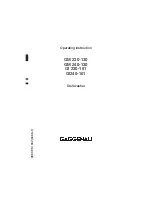 Preview for 1 page of Gaggenau GI 230-161 Operating Instructions Manual