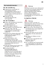 Preview for 3 page of Gaggenau GM 230-110 Operating	 Instruction