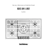 Gaggenau KG 291 AU Operation, Maintenance And Installation Manual preview